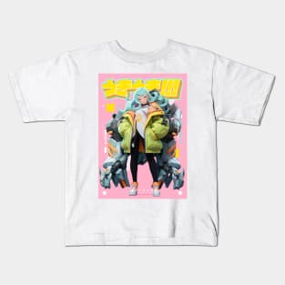 うきうき Ukiuki Girl - Be Proud Selection | Anime Manga Cute Pop Art Design | PROUD OTAKU Kids T-Shirt